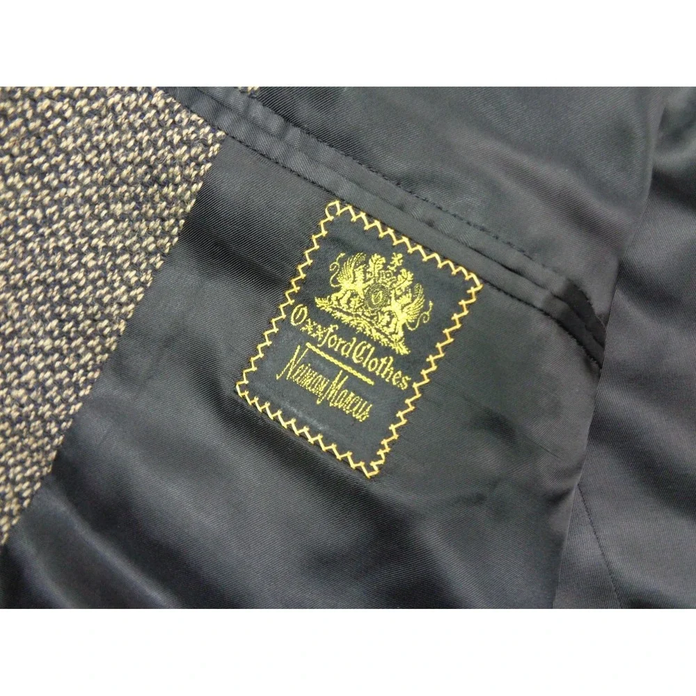 Oxxford Clothes Blazer Mens 40R Brown Wool Alpaca Tweed Sport Coat Jacket